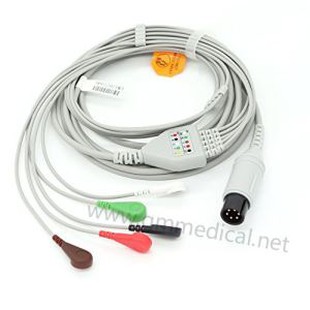 ECG Cable With 5 Lead 6pin For Patient Monitor