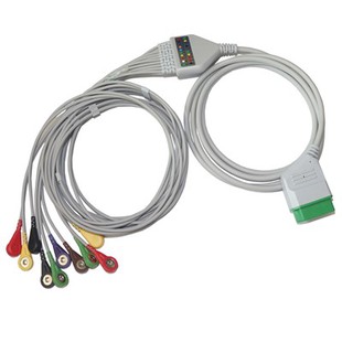 BJ900P Direct-Connect EKG Cable For Nihon Kohden